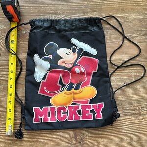 NWOT Mickey Mouse Draw String Backpack bag